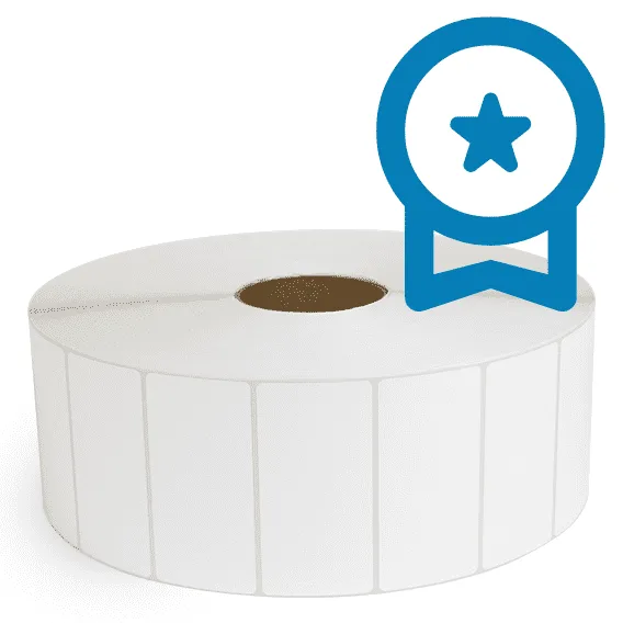 4" x 2" White - Direct Thermal Labels - 3" Core / 12" Outer Diameter (No Perf) - PET Liner