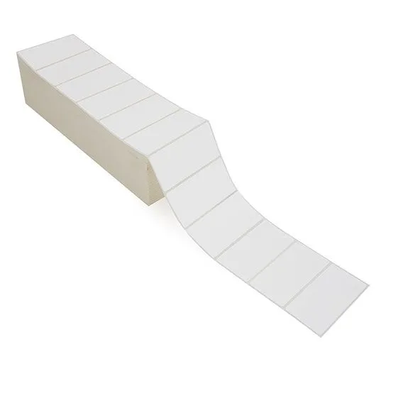 4" x 2" White - Thermal Transfer Labels - Fanfold
