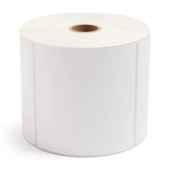4" x 4" White - Direct Thermal Labels - 1" Core / 5" Outer Diameter