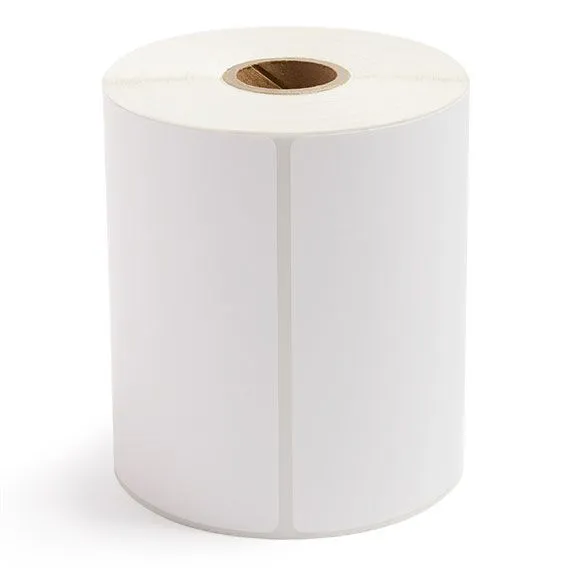 4" x 6.5" White - Thermal Transfer Labels - 1" Core
