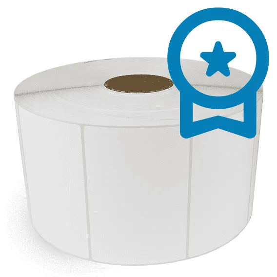 6" x 4" White - Thermal Transfer Labels - 3" Core / 12" Outer Diameter (No Perf) - PET Liner