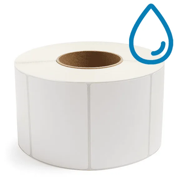 4" x 3" Polypropylene - Thermal Transfer Labels - 3" Core