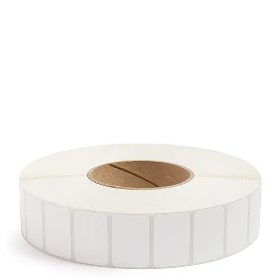 1.5" x 1" White - Thermal Transfer Labels - 3" Core