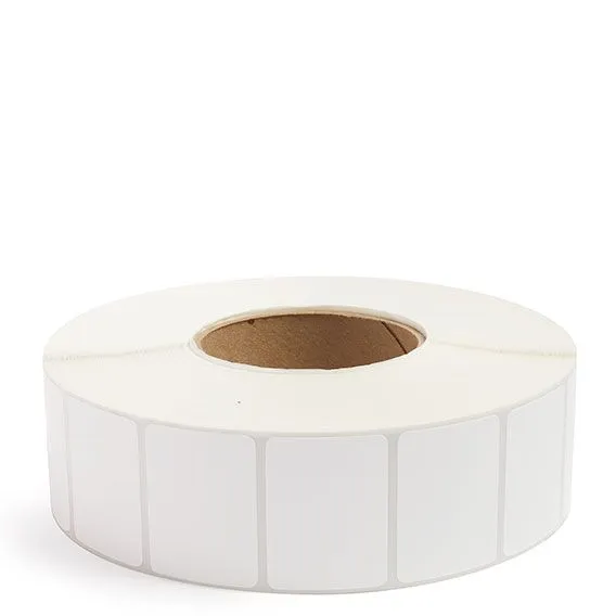 2" x 1.5" White - Thermal Transfer Labels - 3" Core