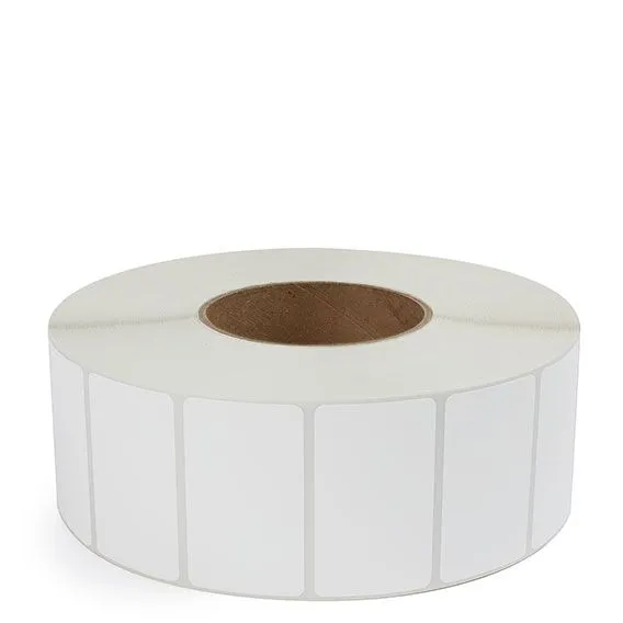 2.5" x 1.5" White - Thermal Transfer Labels - 3" Core