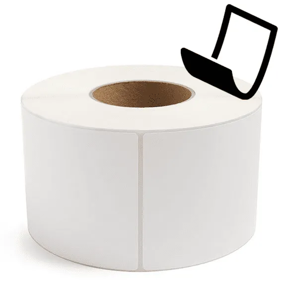 4" x 6" Blockout - Thermal Transfer Labels - 3" Core