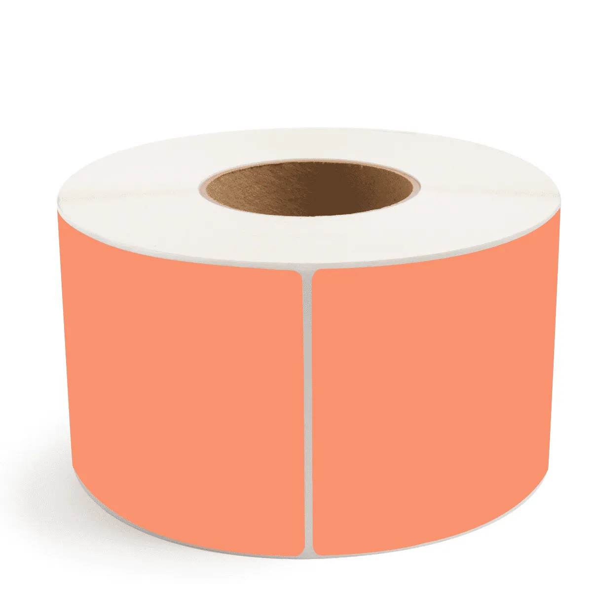4" x 6" Orange - Thermal Transfer Labels - 3" Core