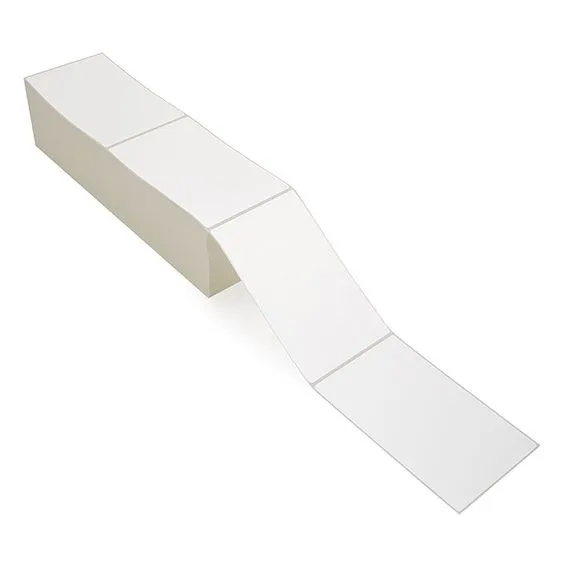 4" x 6.5" White - Direct Thermal Labels - Fanfold