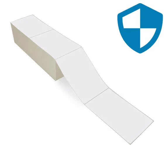 4" x 6" Top Coated - Direct Thermal Labels - Fanfold - Freezer Grade Adhesive