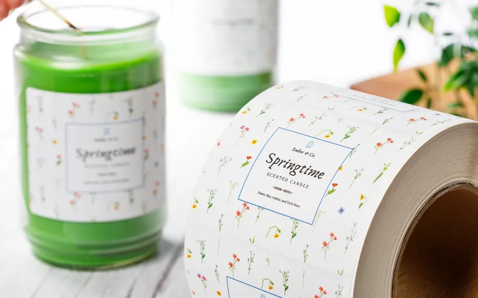 Green supplement bottles with custom product labels