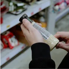 packaged vegetables on a shelf