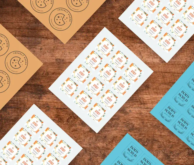 a web of barcode labels flowing through a machine