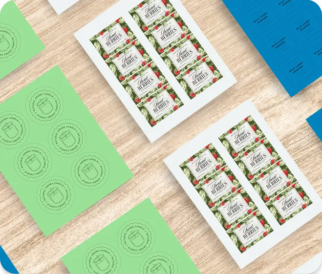 a web of barcode labels flowing through a machine