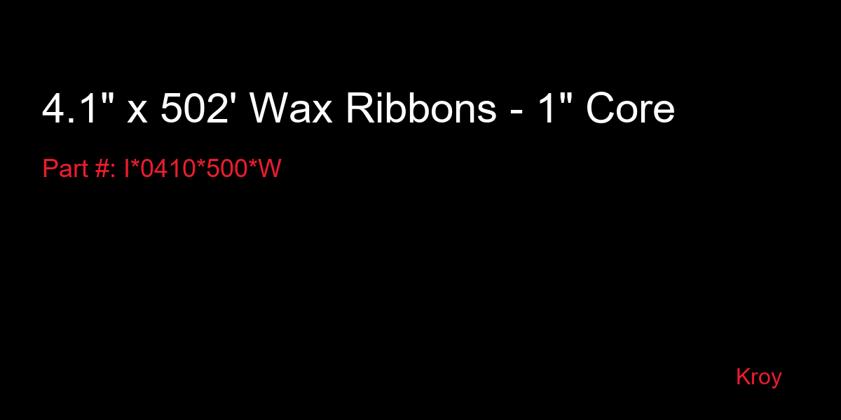 502 Ribbon 4.1